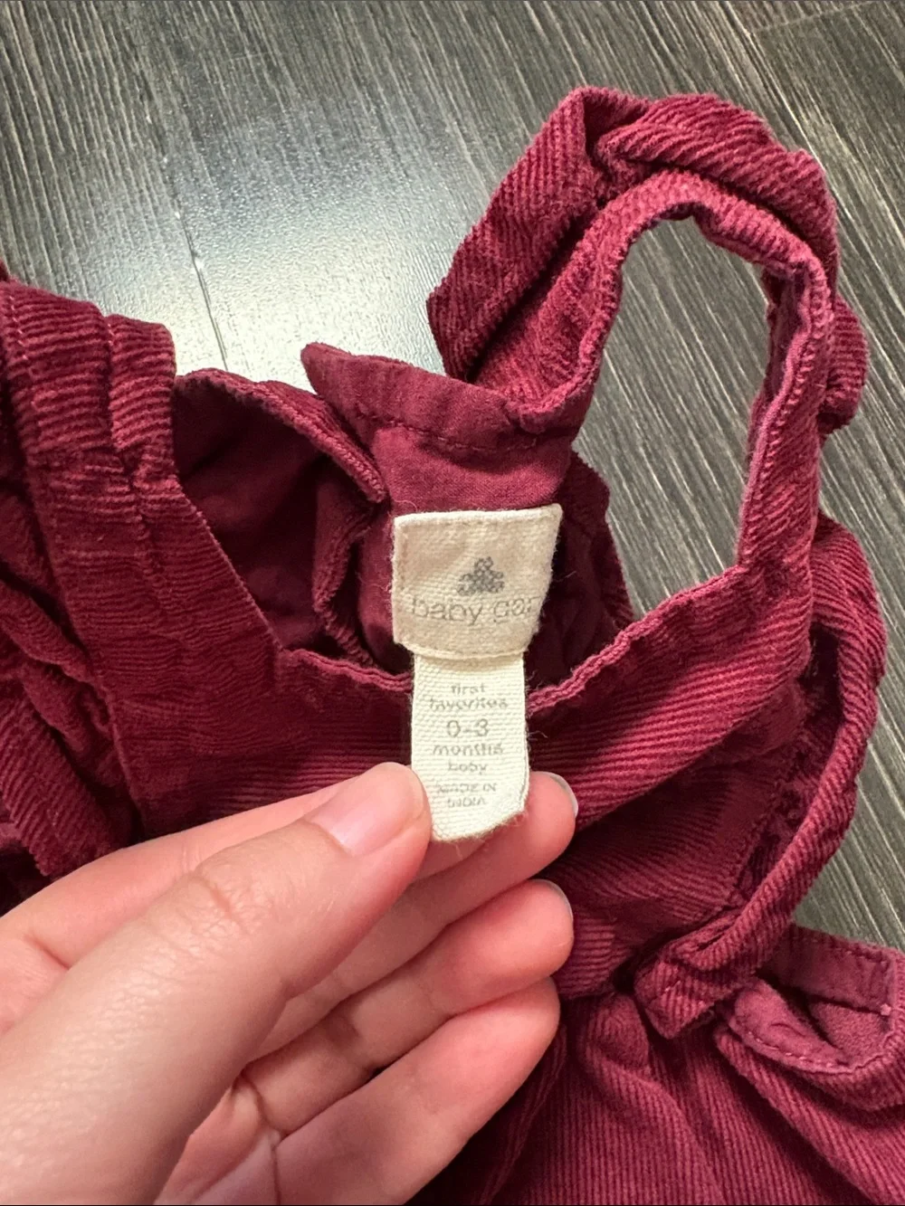 Baby Gap 100% cotton corduroy onesie